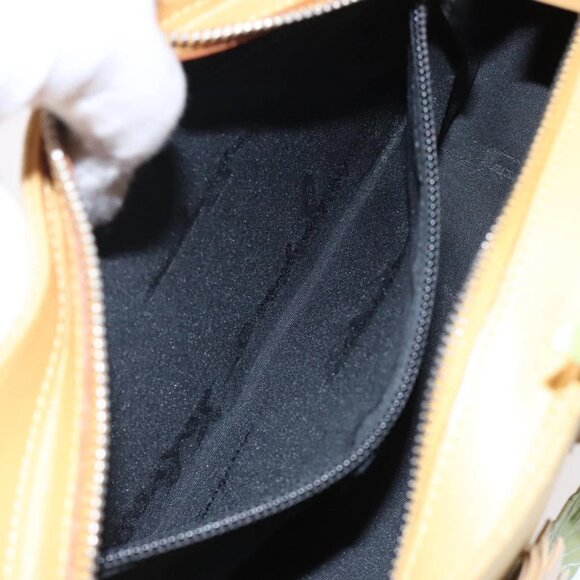 Salvatore Ferragamo Sunflower Shoulder Bag Canvas Yellow Auth 133137 - Picture 15 of 16